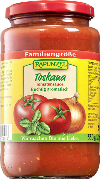 Bio TOSKANA omáčka na těstoviny RAPUNZEL 550 g
