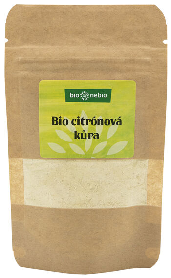 Bio citrónová kůra strouhaná bio*nebio 30 g