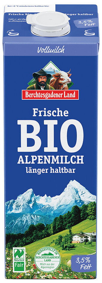 Bio čerstvé alpské mléko plnotučné BGL 1 l