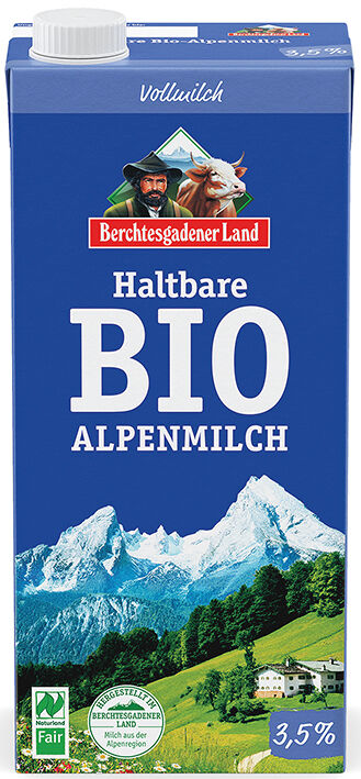 Bio trvanlivé alpské mléko plnotučné BGL 1 l