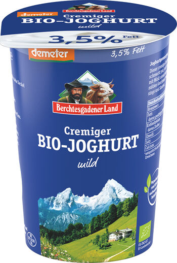Bio bílý jogurt krémový 3,5 % tuku demeter BGL 500 g