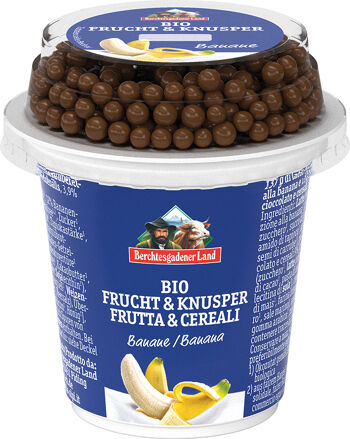 Bio banánový jogurt s čokoládovými kuličkami BGL 150 g