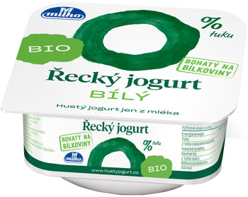 Bio řecký jogurt bílý 0% MILKO 130 g
