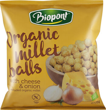 Bio jahelné křupky se sýrem a cibulí Biopont 75 g