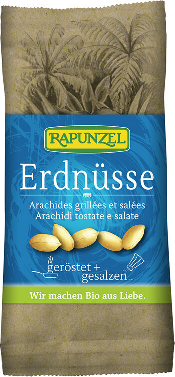 Bio arašídy pražené solené RAPUNZEL 75 g