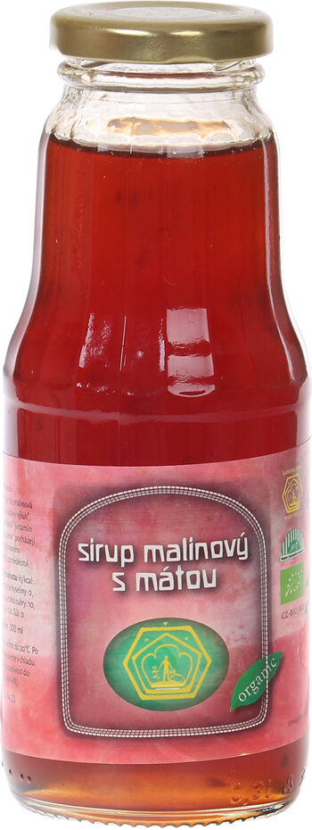 Bio sirup malinový s mátou Svobodný statek 300 ml