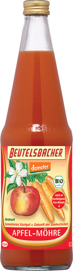 Bio jablečno-mrkvová šťáva Beutelsbacher 0,7 l