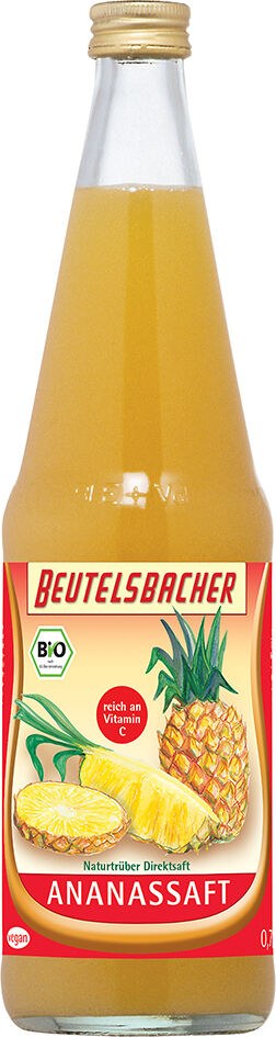 Bio ananasová šťáva 100% Beutelsbacher 0,7 l