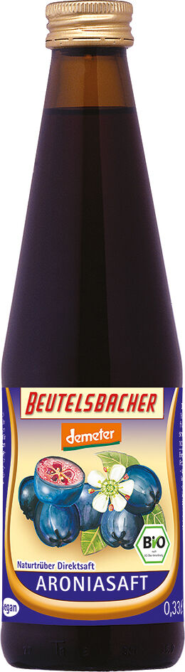Bio aróniová šťáva 100% Beutelsbacher 0,33 l