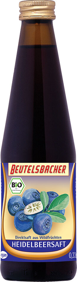Bio borůvková šťáva 100% Beutelsbacher 0,33 l