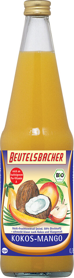 Bio kokosovo-mangový nápoj Beutelsbacher 0,7 l