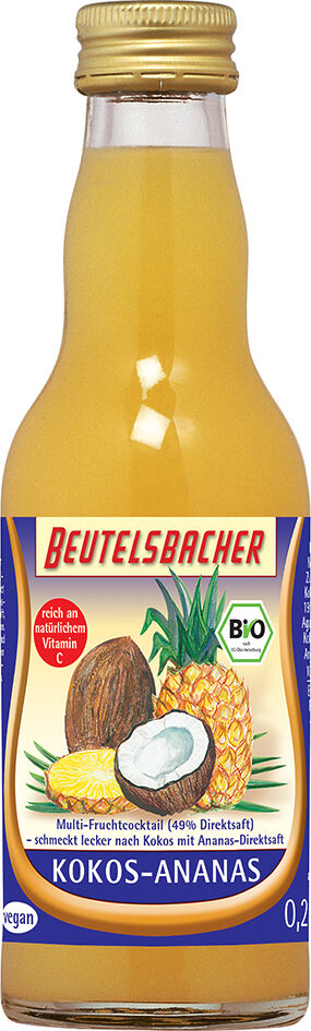 Bio kokosovo-ananasový nápoj Beutelsbacher 0,2 l