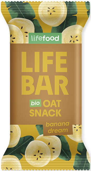 Bio ovesná tyčinka banánová Lifefood 40 g
