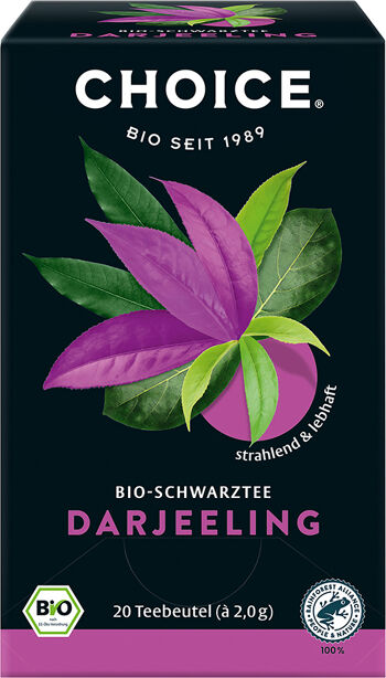 Bio černý čaj Darjeeling CHOICE 20 x 2 g