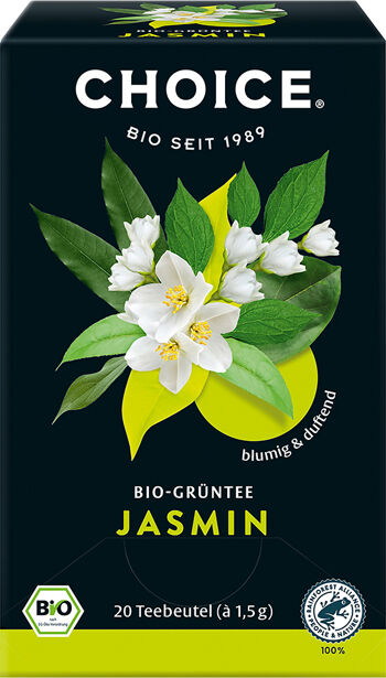 Bio zelený čaj Jasmín CHOICE 20 x 1,5 g