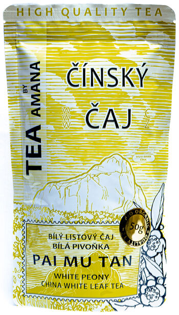 Bio bílý čaj Čína Pai Mu Tan (Bílá pivoňka) AMANA 50 g