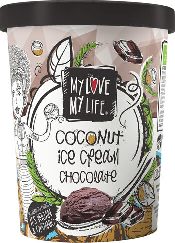 Bio kokosová zmrzlina Čokoláda vegan My Love My Life 500 ml
