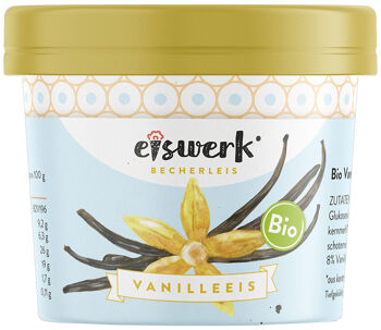 Bio smetanová zmrzlina vanilková Eiswerk 130 ml