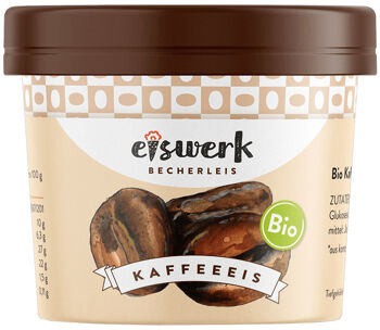 Bio smetanová zmrzlina kávová Eiswerk 130 ml