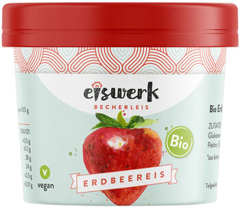 Bio sorbet jahodový vegan Eiswerk 95 g