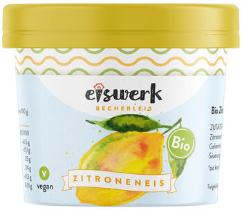 Bio sorbet citrónový vegan Eiswerk 130 ml