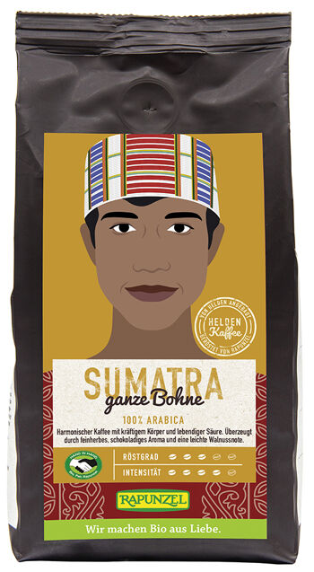Bio káva zrnková Sumatra RAPUNZEL 250 g