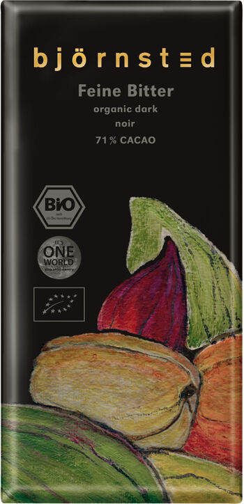 Bio hořká čokoláda  71% björnsted 100 g