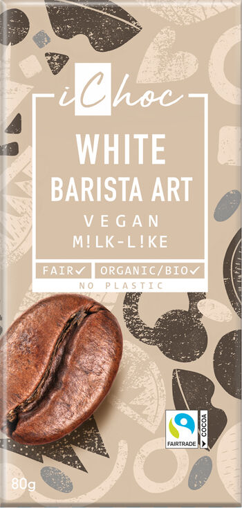 Bio vegan čokoláda bílý barista iChoc 80 g