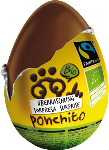 Bio čokoládové vajíčko Ponchito 20 g