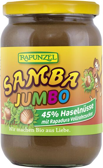 Bio jumbo SAMBA: oříšková pomazánka RAPUNZEL 750 g