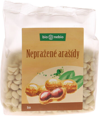 Bio arašídy loupané nepražené bio*nebio 200 g
