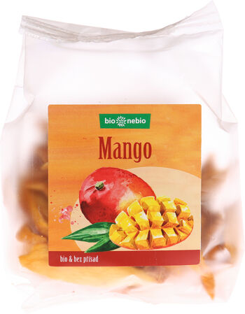 Bio sušené mango plátky bio*nebio 80 g