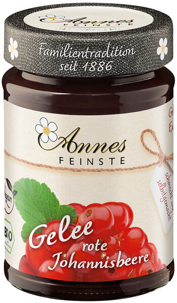 Bio džem z červeného rybízu výběrový Annes Feinste 225 g