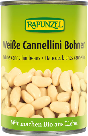 Bio bílé fazole sterilované RAPUNZEL 400 g