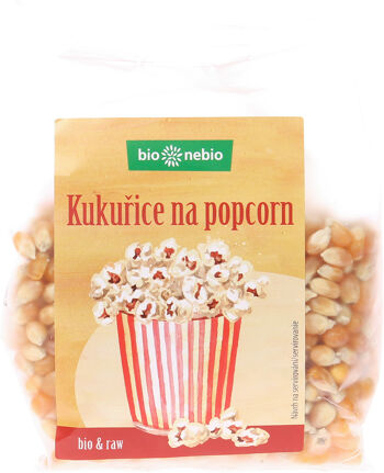 Bio kukuřice na popcorn bio*nebio 250 g