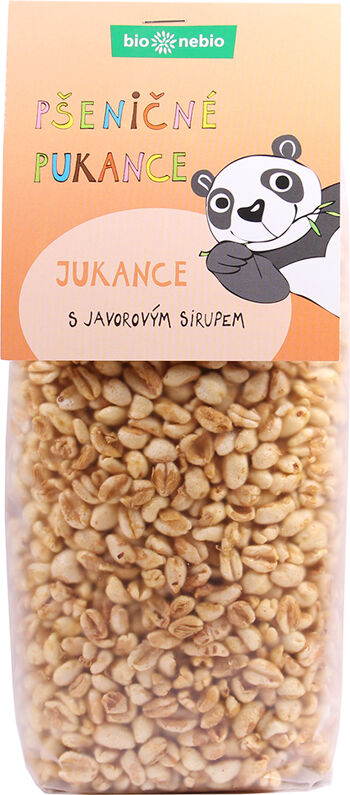 Bio Jukance: pšeničné pukance s javorovým sirupem bio*nebio 130 g